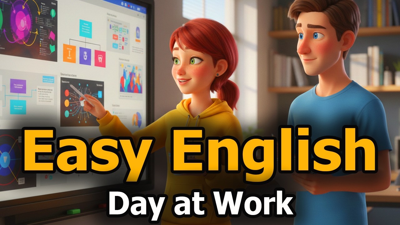 Learn English with Daily Routine: A Typical Day at Work 🚀 English Listening Practice 🎧📚