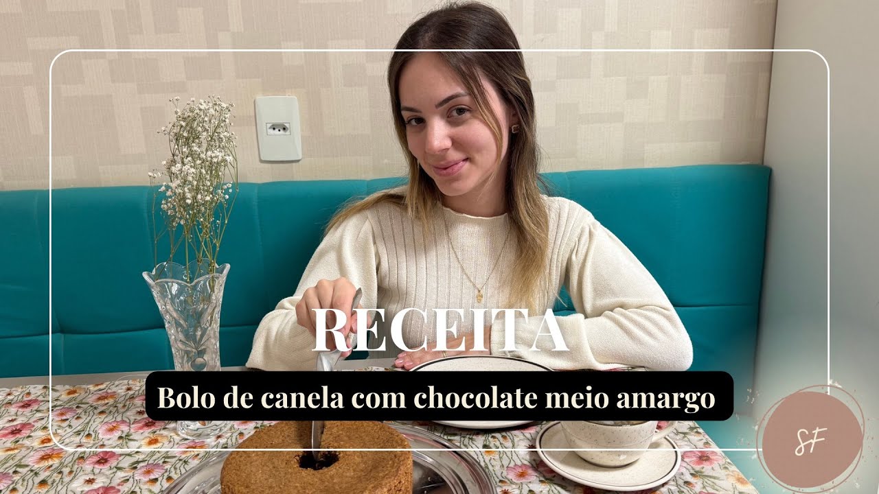 Receita | Bolo de canela com chocolate meio amargo