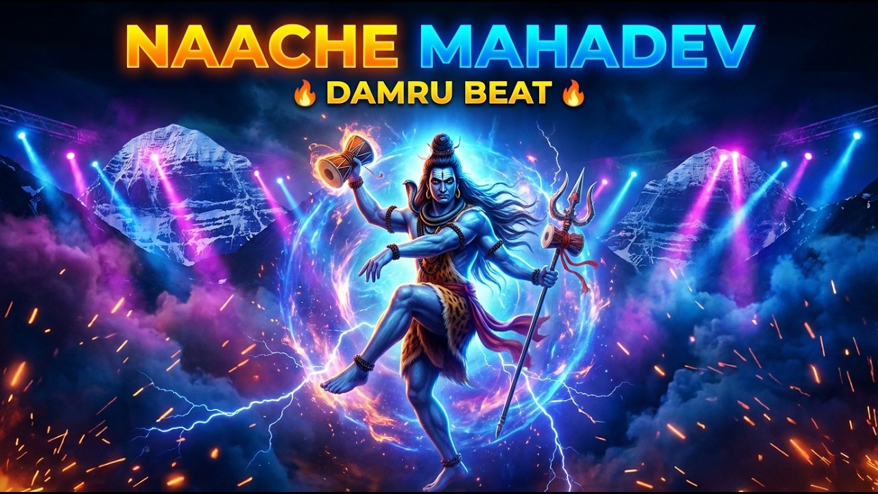 Naache Mahadev 🔥 | Damru Beat Shiv Tandav Song 2026 | Har Har Mahadev | Bhole Bhakti Rave Mix