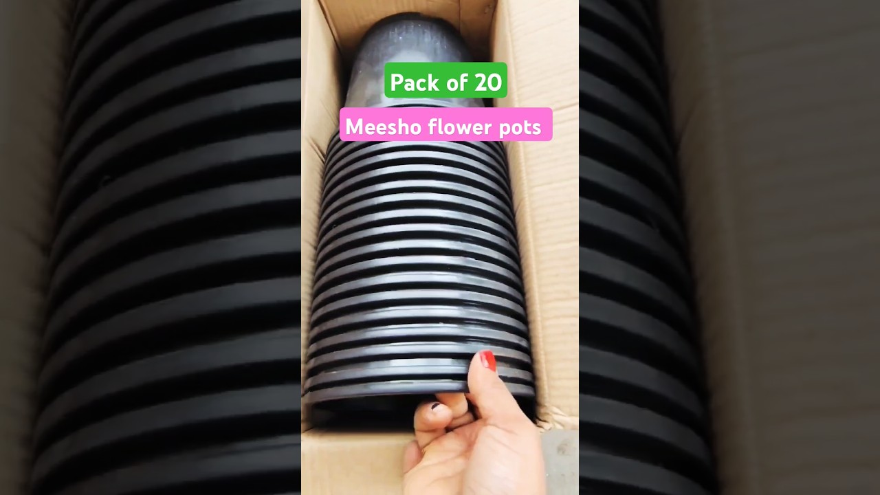Meesho flower pots unboxing/Meesho flower pots review/ #flowerpot#unboxing#terracegardning #shorts