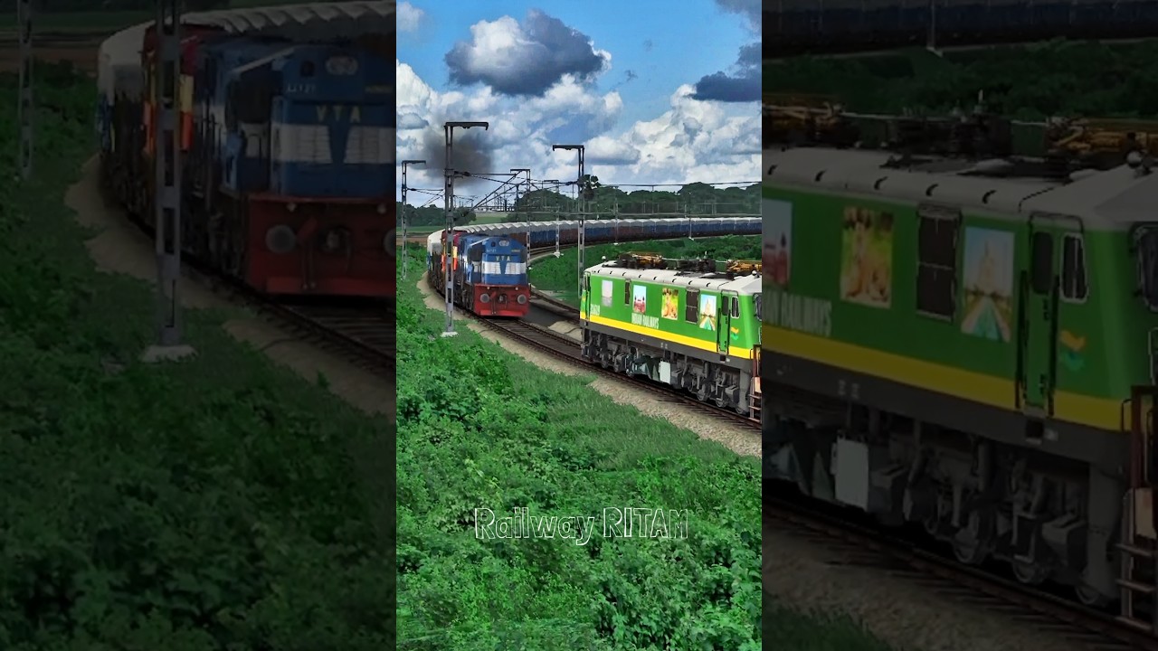😱 Two Freight Trains On The Same Track 🔥 Train Simulator Games Videos #railroad #train #traingame