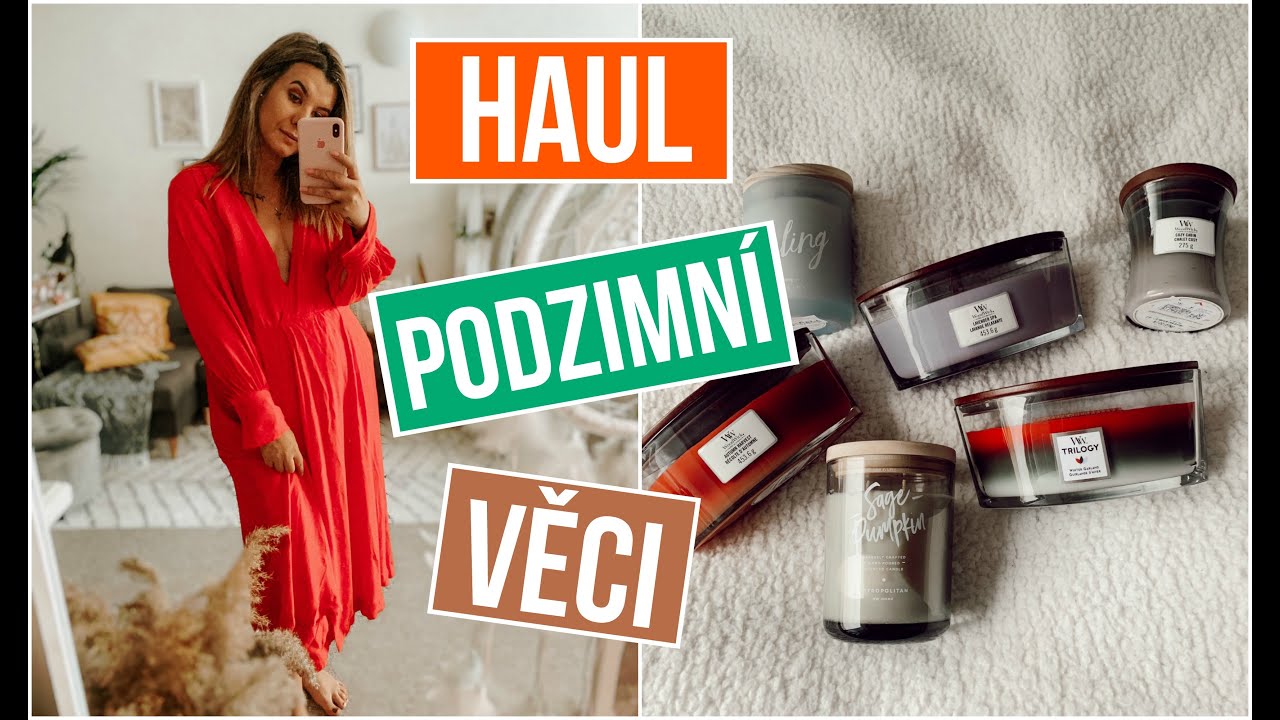 TRY ON HAUL - oblečení, podzimní dekorace, svíčky 🍁