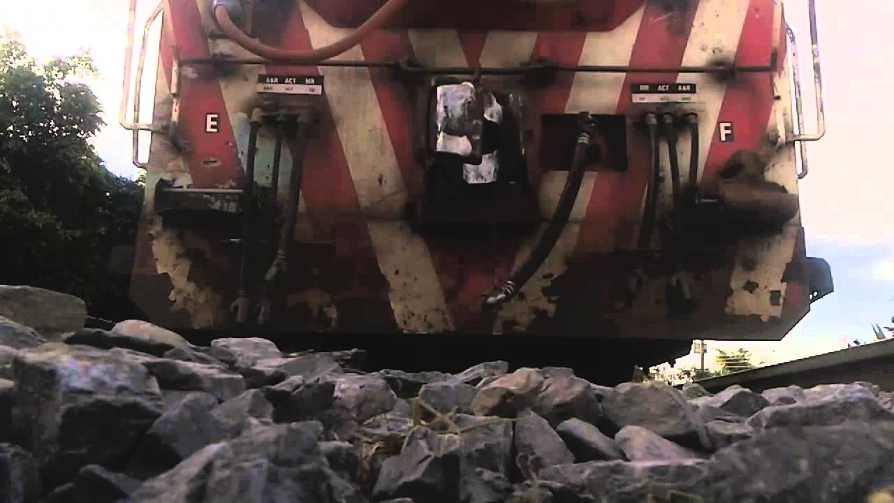 Debajo de tren Ferromex (patiero)