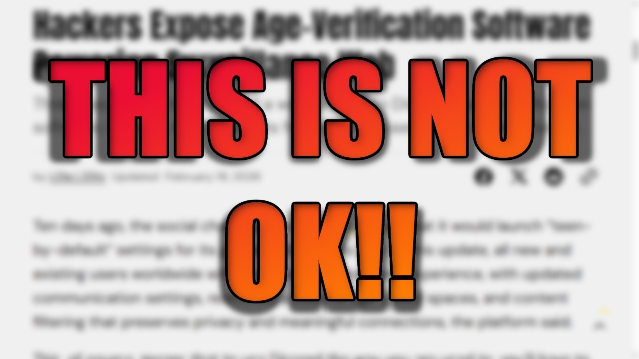 We Need To Talk About This Discord/Persona Situation - BEYOND AGE VERIFICATION!