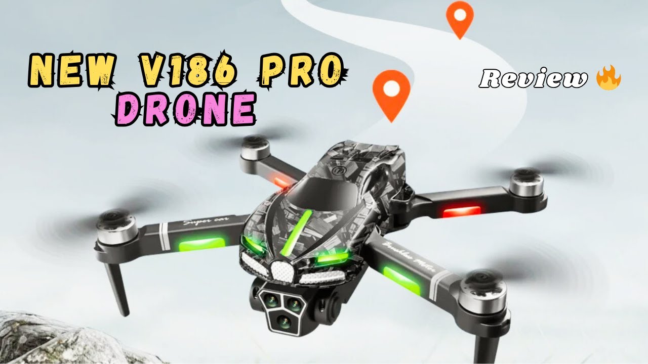 Новый дрон V186 Pro | Тройная камера 8K GPS бесщеточный мотор FPV дрон