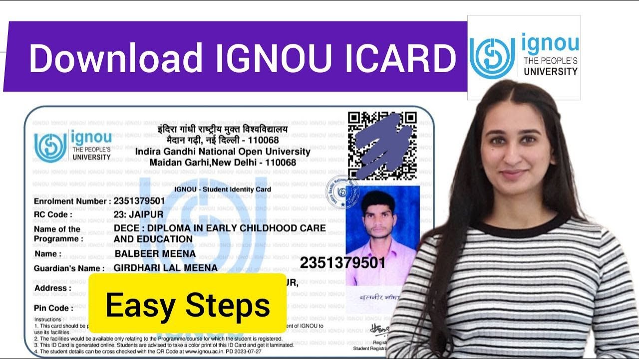 How to download IGNOU ICARD Level Up Learning Simran Gumber