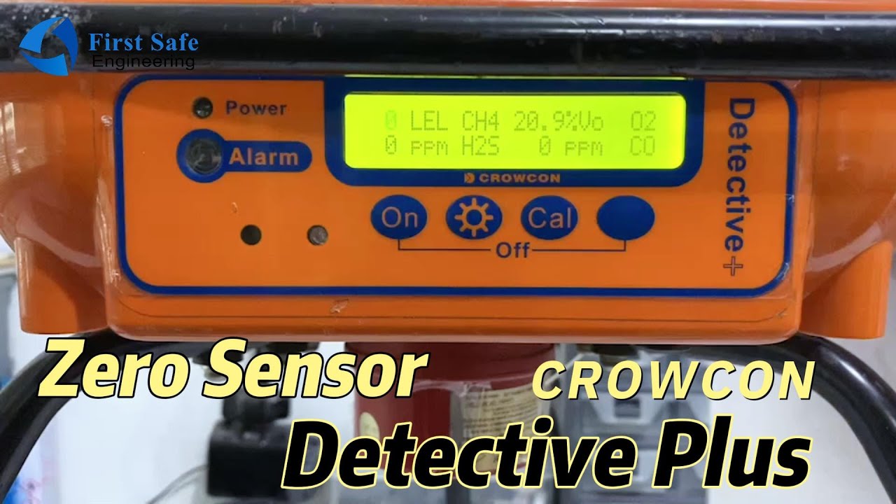 วิธีการ Zero Sensor | Crowcon Detective Plus