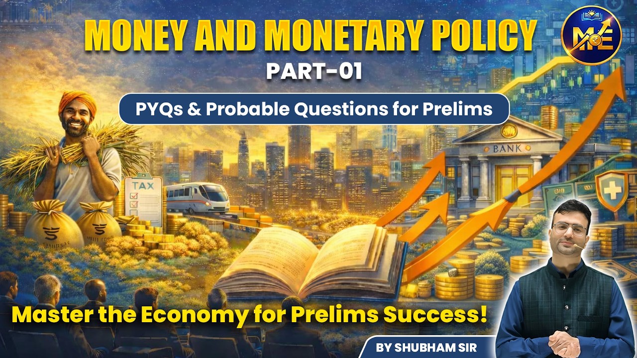 Money and Monetary policy Part-01 | PYQs + Smart Questions” | By Shubham Sir