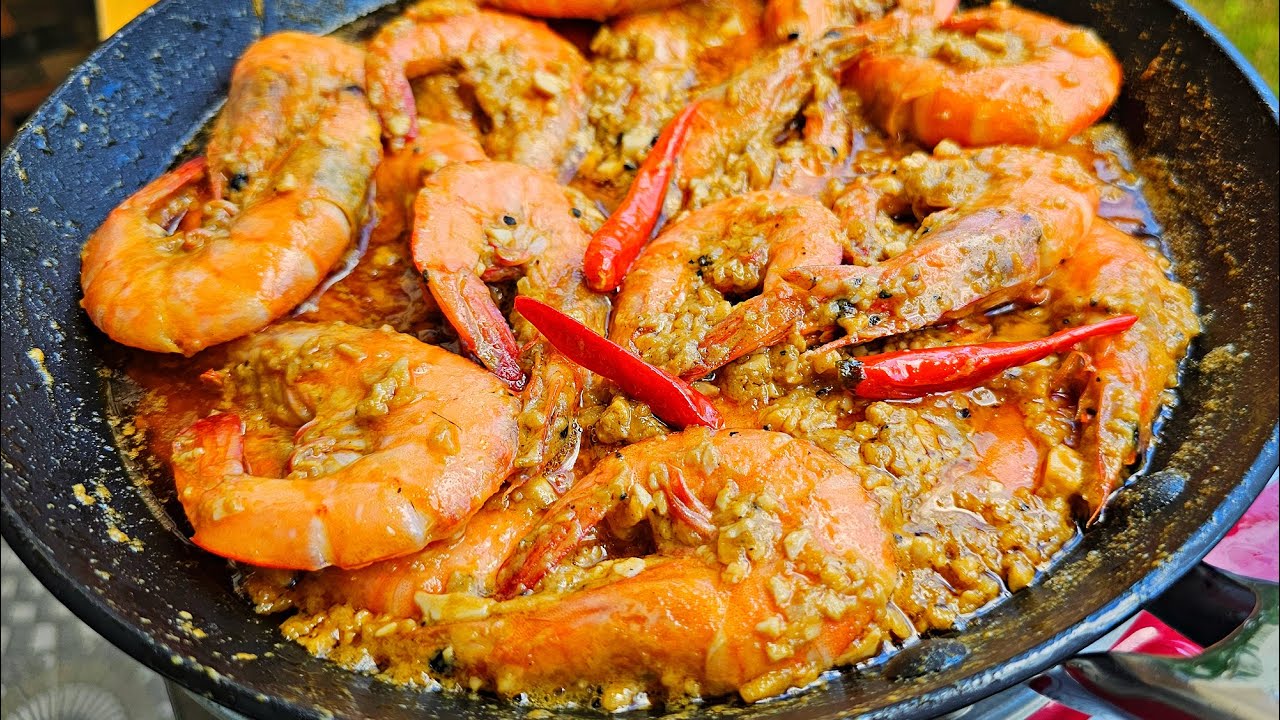 CREAMY SHRIMP WITH SALTED EGG RECIPE