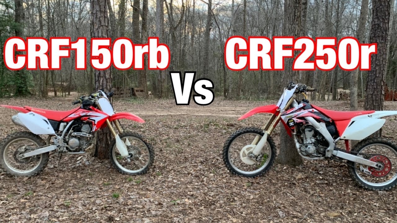 CRF250R против CRF150RB | сравнение бок о бок