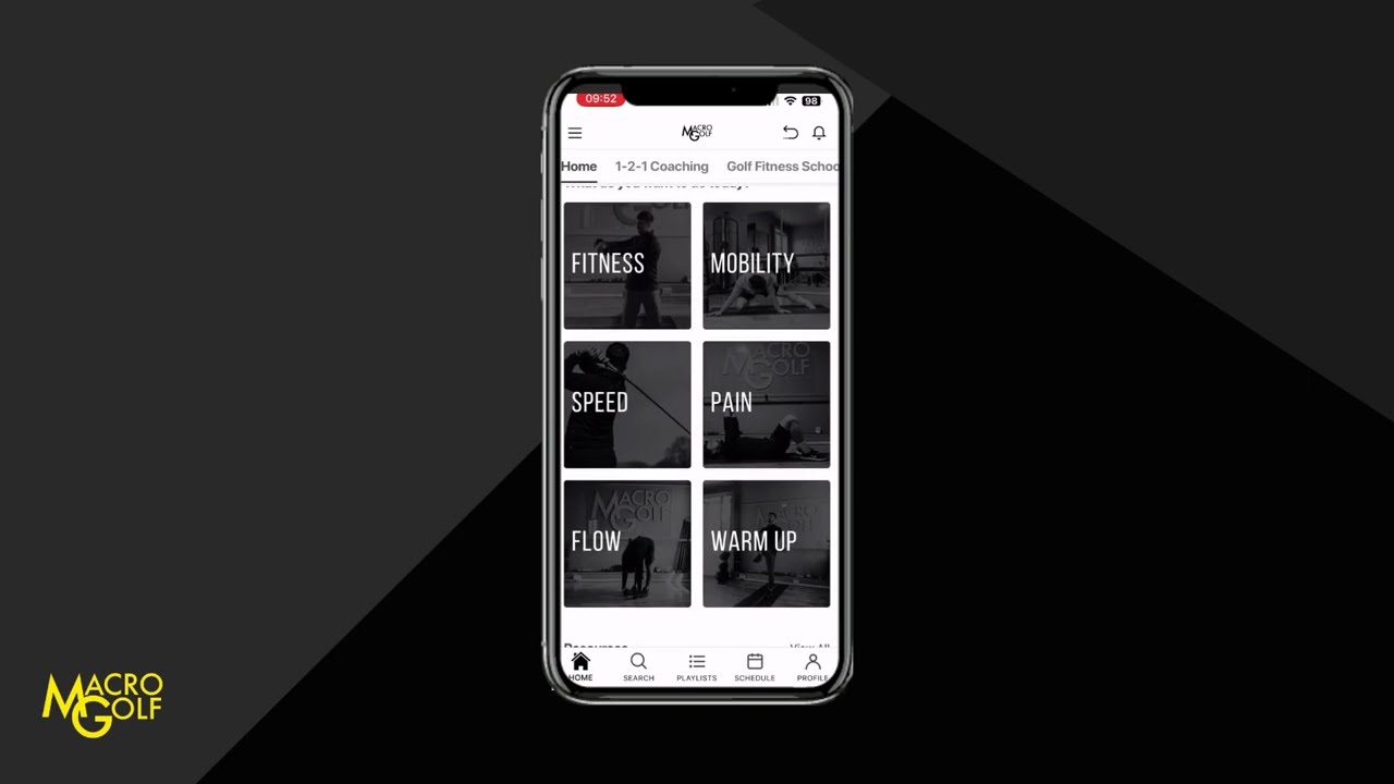 Macro Golf App Tutorial - Golf Fitness Training
