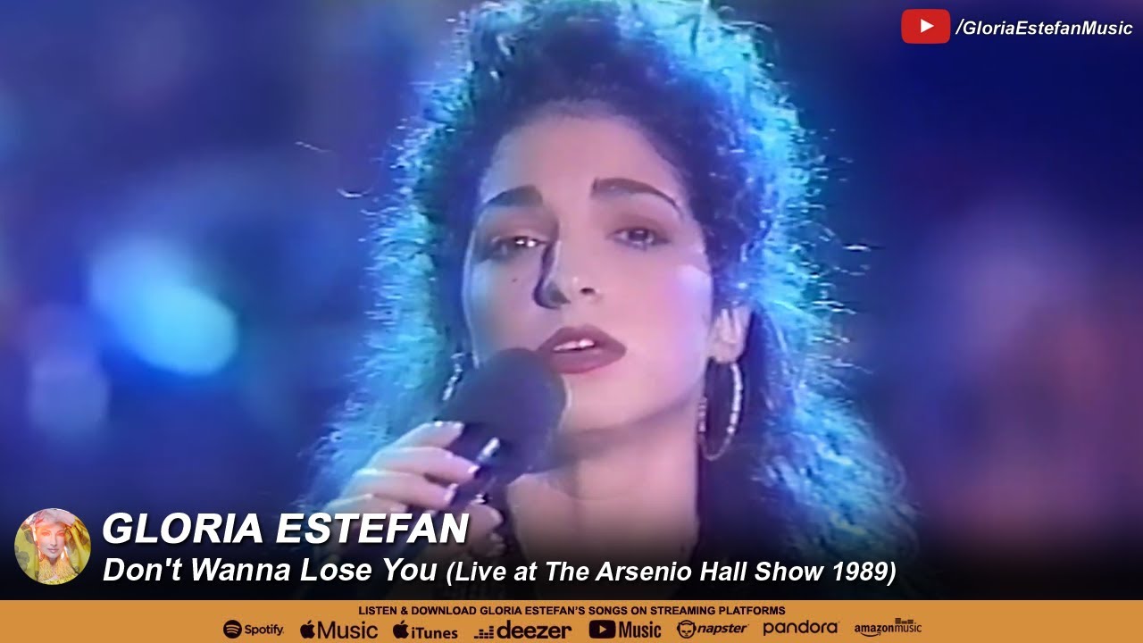 Gloria Estefan • Don't Wanna Lose You (Live at The Arsenio Hall Show 1989)