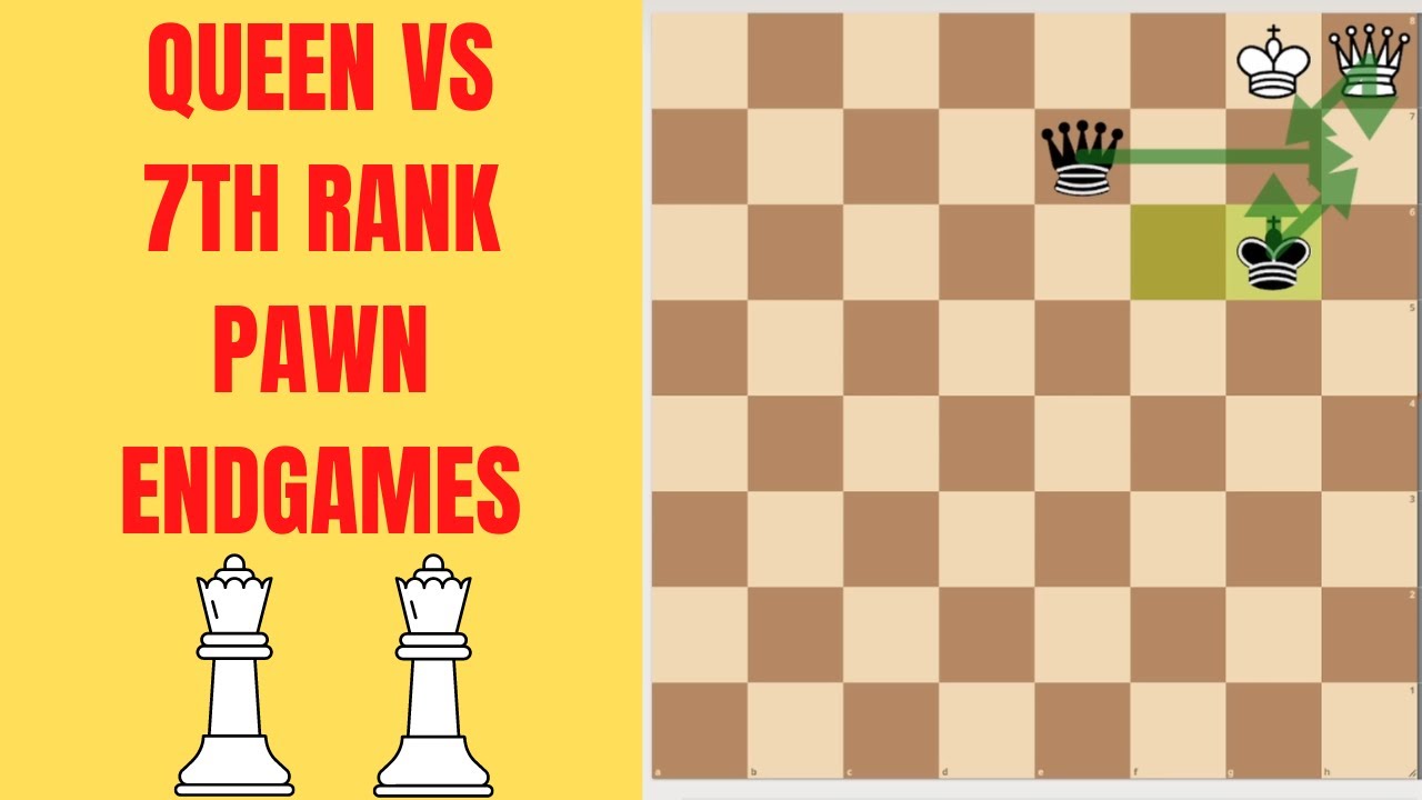 All the techniques you need to win queen vs pawn endgames!