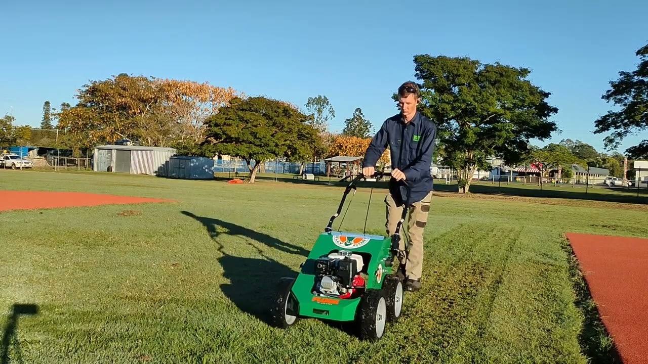 Sunshine Coast Lawn Coring Billy Goat 1801 Lawn Aerator