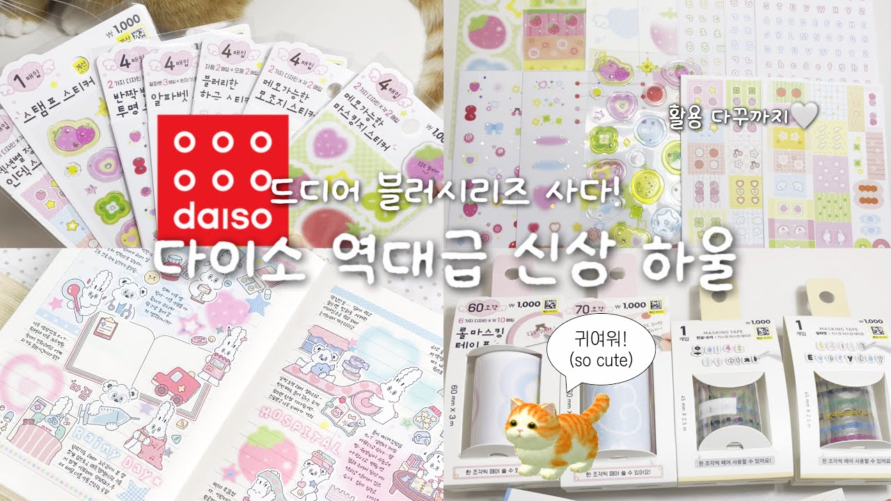 🛍️드디어 다이소 블러시리즈를 사다!!ㅣ다이소 다꾸템 추천 ₍˄•༝•˄₎◞✩︎ㅣ다이소템 활용 다꾸