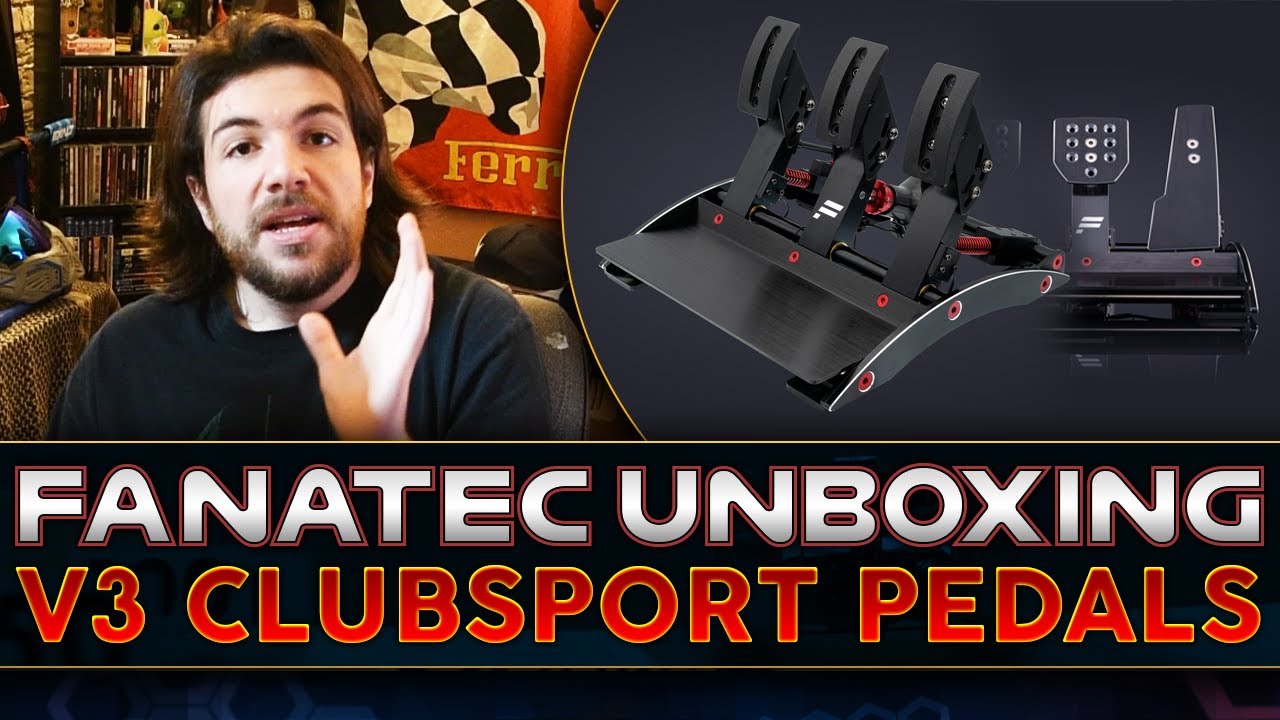 Fanatec V3 Clubsport Pedals Unboxed w/ Strifium!