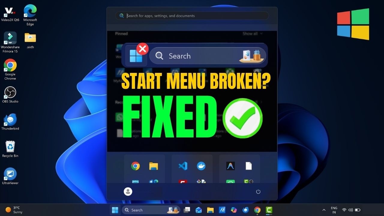 Не работает меню &laquo;Пуск&raquo; в Windows 11? ИСПРАВЬТЕ ЭТО СЕЙЧАС!