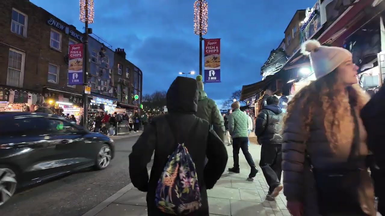 4K Walking Tour - Camden High Street and Camden Market, Camden Town, London UK