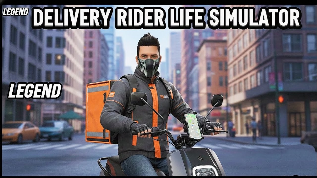 I play delivery rider life simulator game in mobile 📱