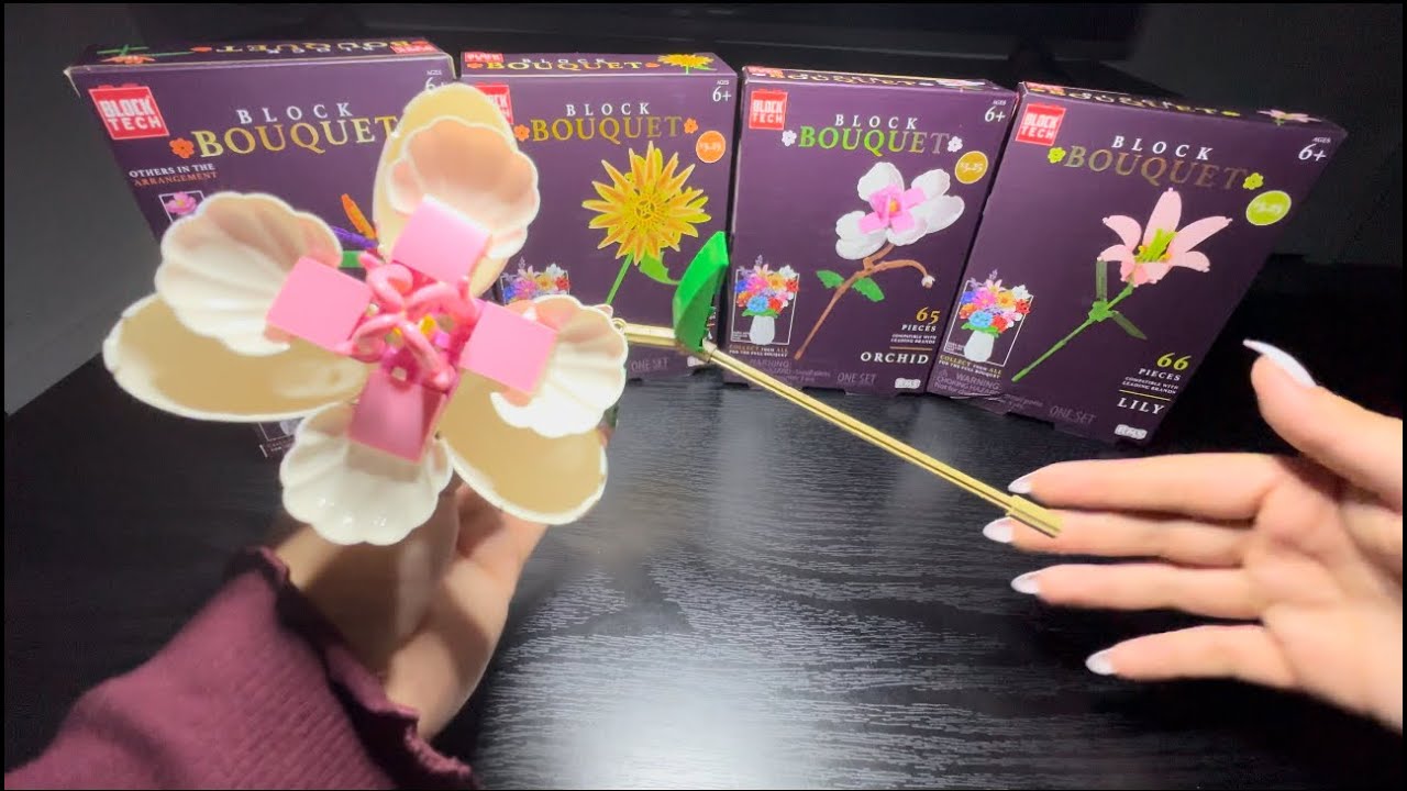ASMR Bouquet 💐 series part 5 Orchid block build