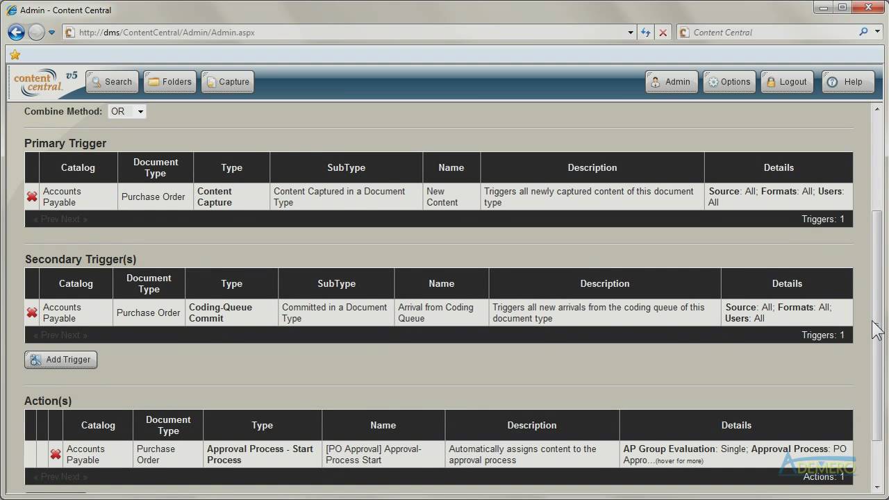 Workflow - Content Central - Document Management Software