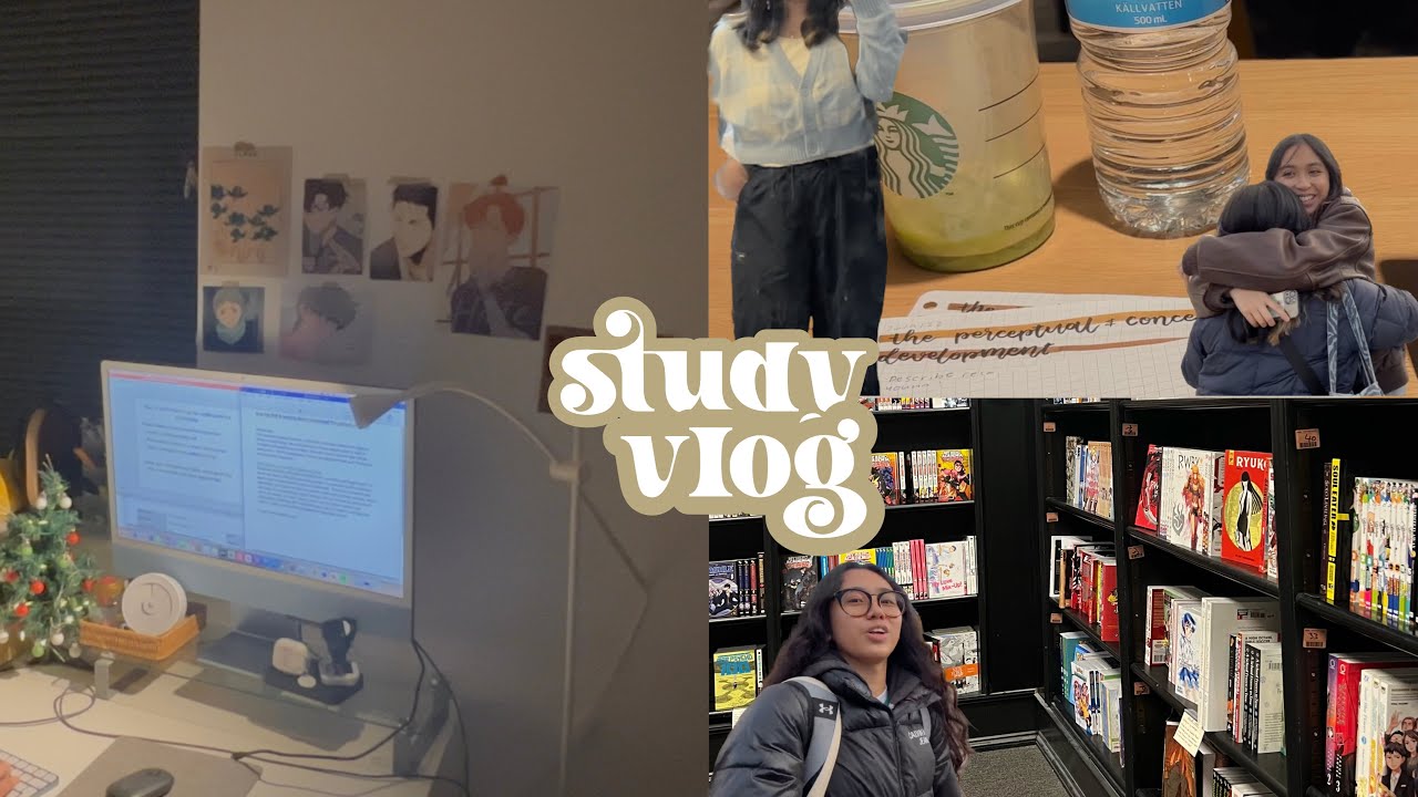 study vlog ❄️ adulting, studying(ish) at cafes, cooking, Christmas markets & midlands trip