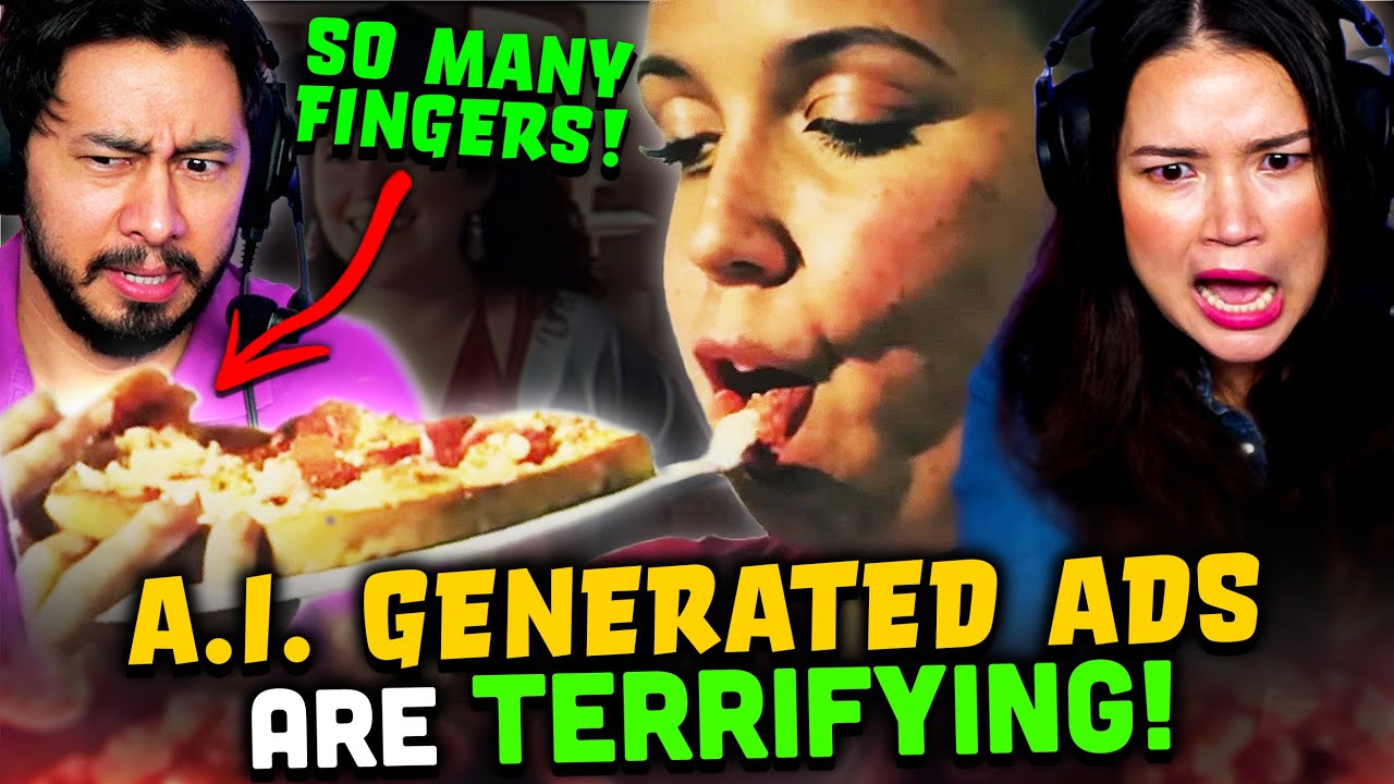A.I. GENERATED ADS ARE TERRIFYING!! | Reaction
