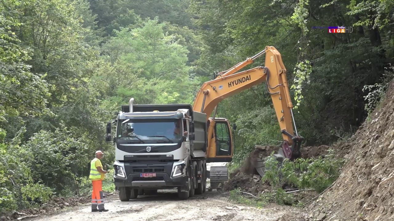 Radovi na putu Pridvorica-Devići