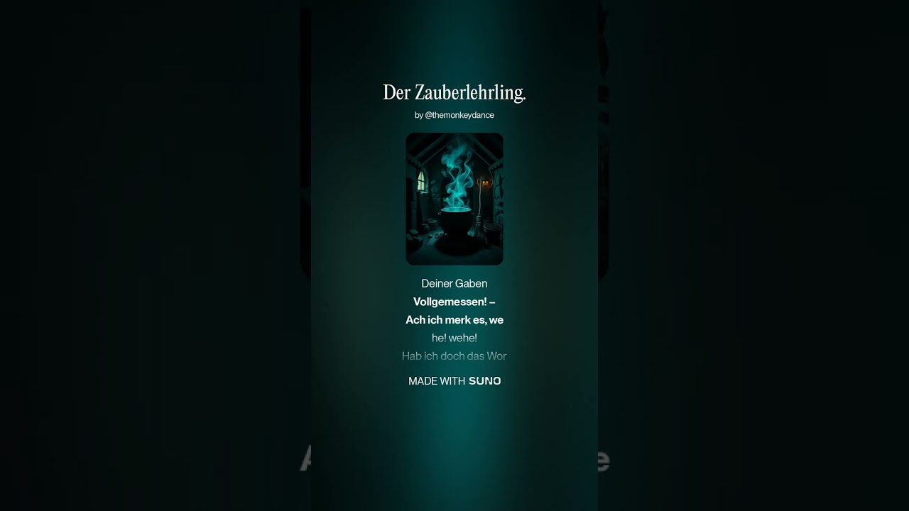 Der Zauberlehrling - Goethe
