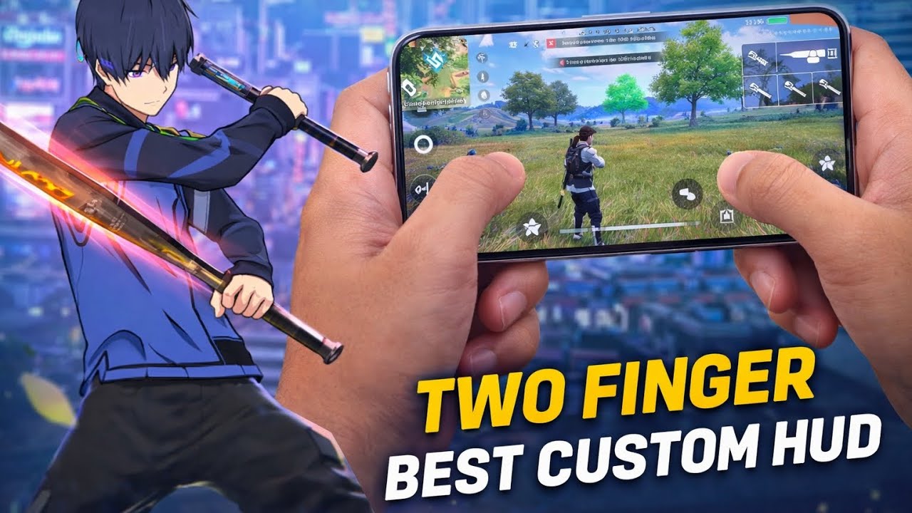 World Fastest 2 Finger Custom Hud - Free Fire 🔥 || #freefire #zoroff #2fingercustomhud 