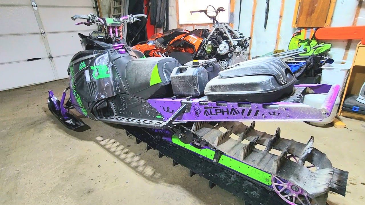 Turbo Arctic Cat Alpha SHREDS TRACK After the rail breaks | ROCKY MOUNTAIN DAMAGE REPORT