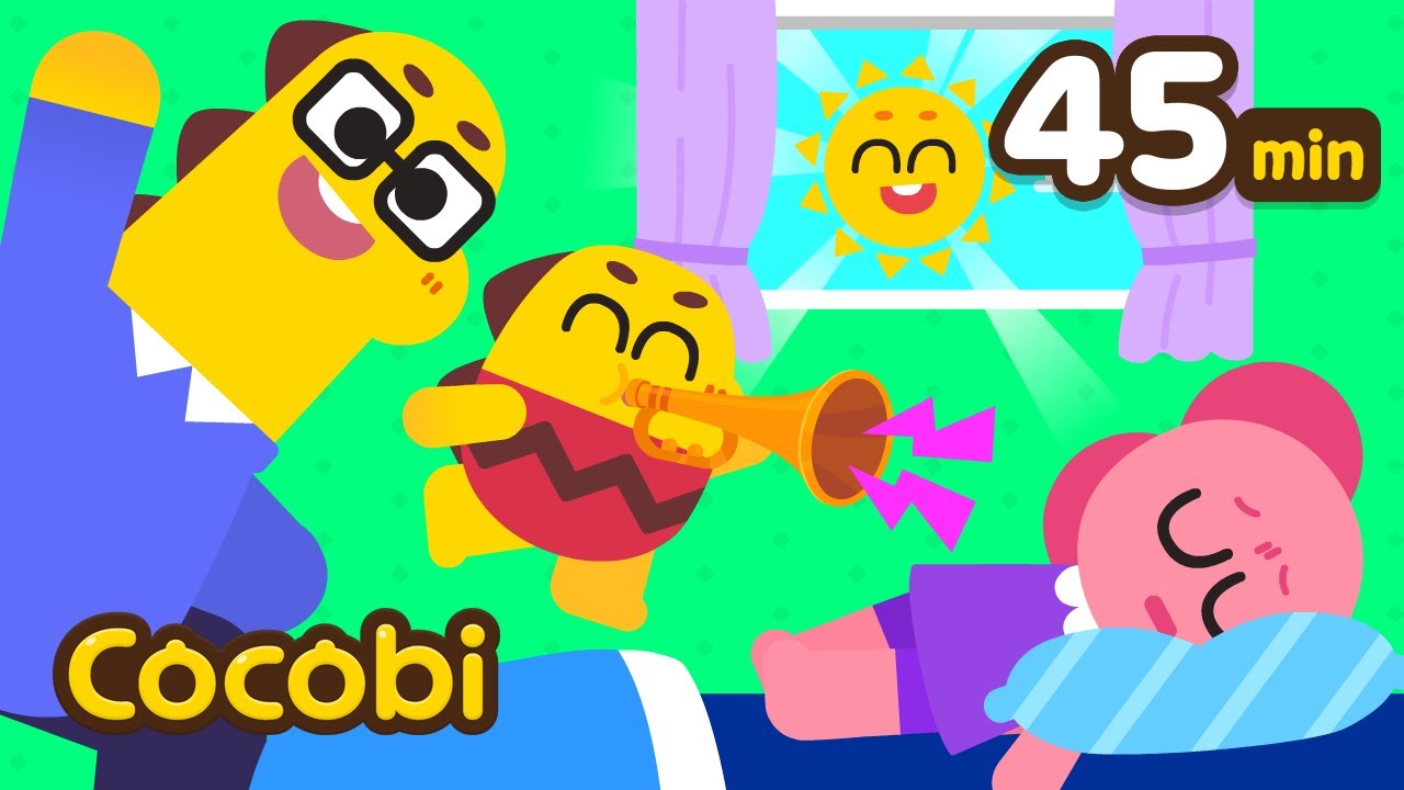 🌞Wake Up Song Compilation | Good Morning, No I Don't Want To + and More Songs for Kids | Cocobi