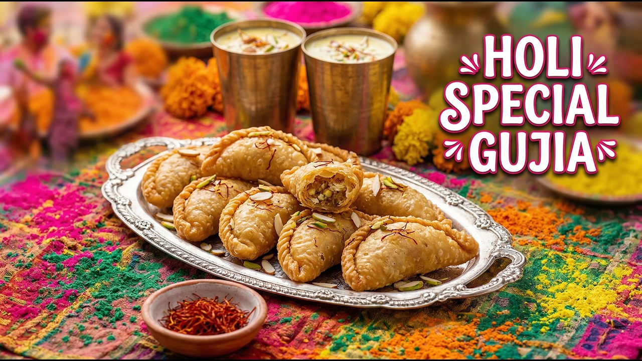 Holi Special Gujia Recipe | Crispy & Sweet Mawa Gujiya at Home | Perfect Festive Sweet