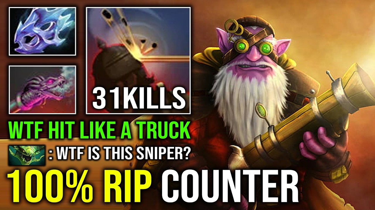 How to Play Sniper Against Hard Counter 100% Free Hit Unlimited Knockback Hit Like a Truck Dota 2