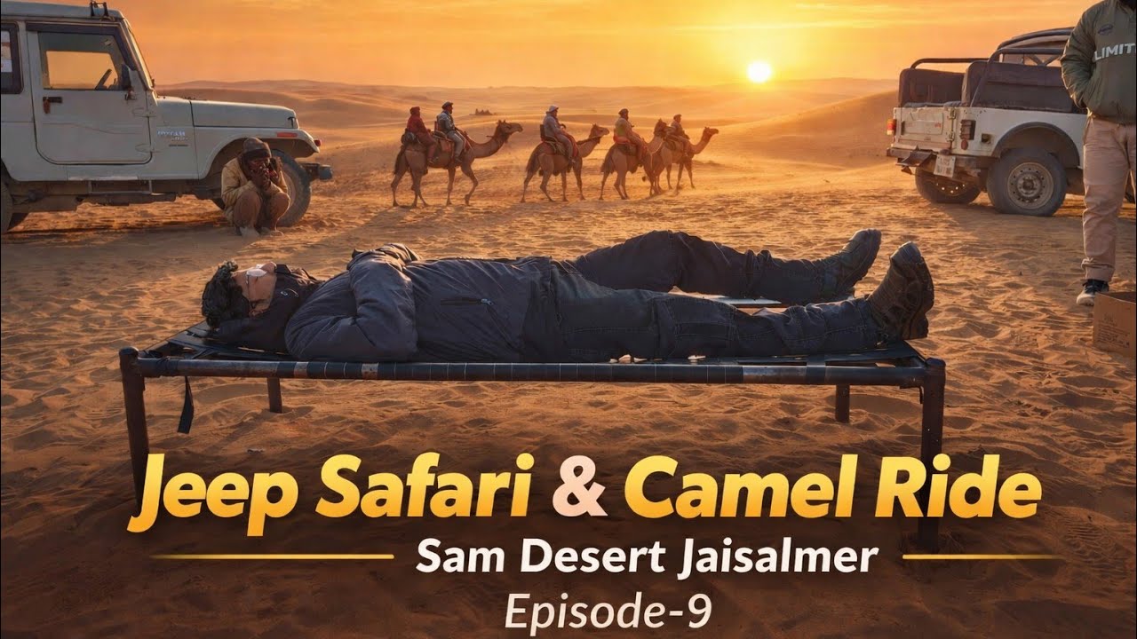 Extreme Desert Adventure 🔥 in Jaisalmer | Jeep Safari & Camel Ride | EP 9 #jaisalmer #adventure 