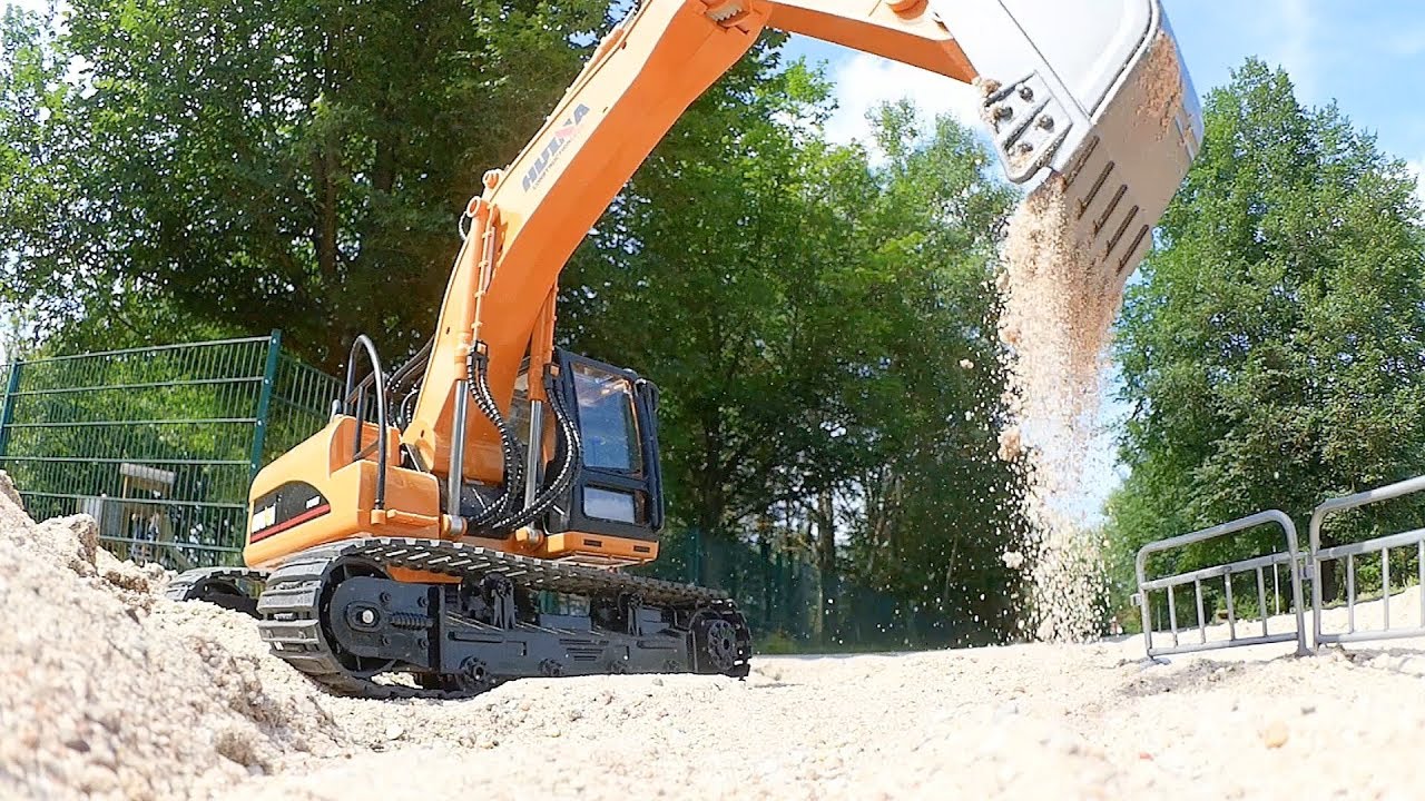 RC Bagger Testfahrt mit dem Huina FM1550 von FM-Electrics.de