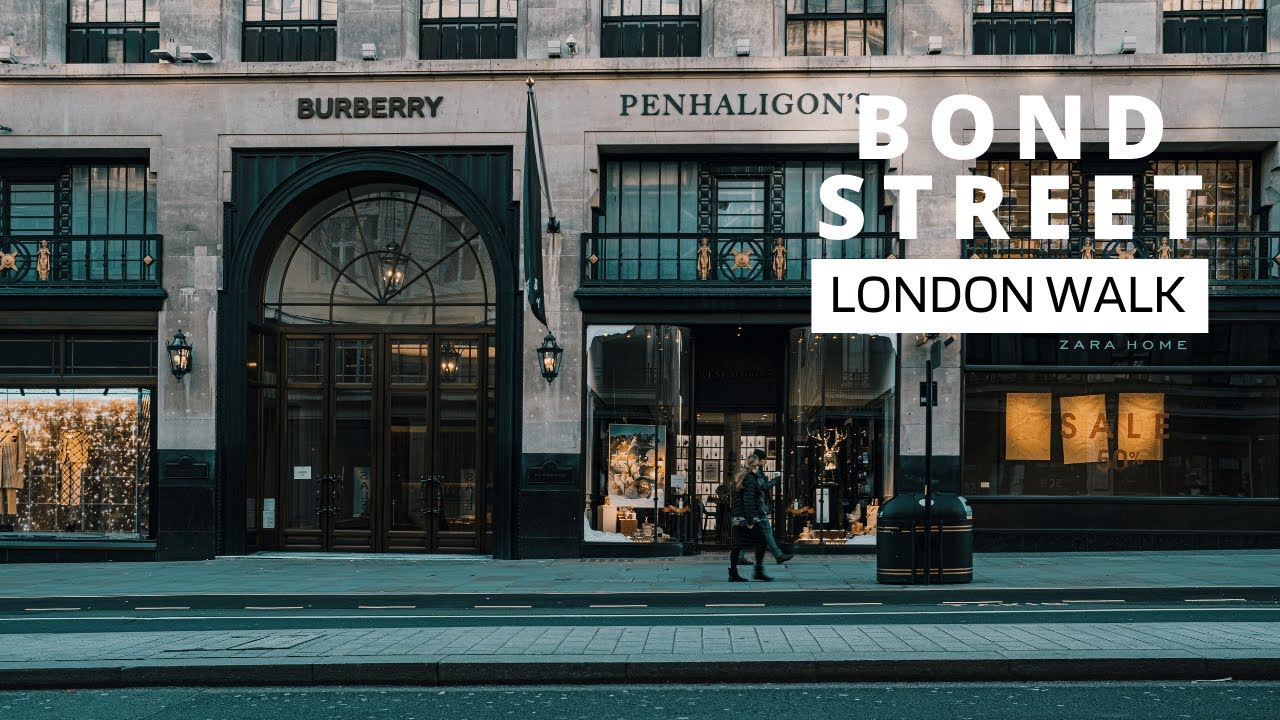 LONDON WALK TOUR - BOND STREET - LUXURY SHOPPING #bondstreet #london #londonchristmas | BisdakBible