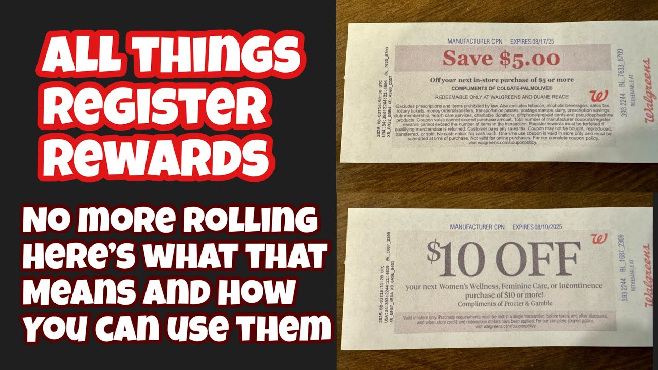 WALGREENS REGISTER REWARDS- how to use, when to use and all things register rewards