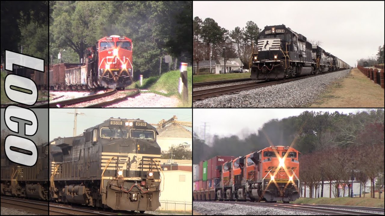 2 Hours of Big Freight Trains!
