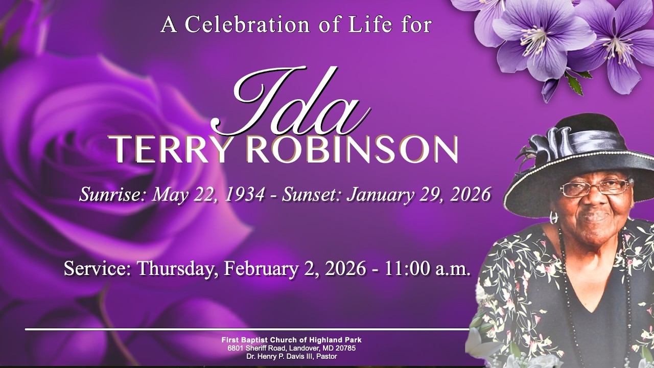 Celebration of Life for Ida Terry Robinson