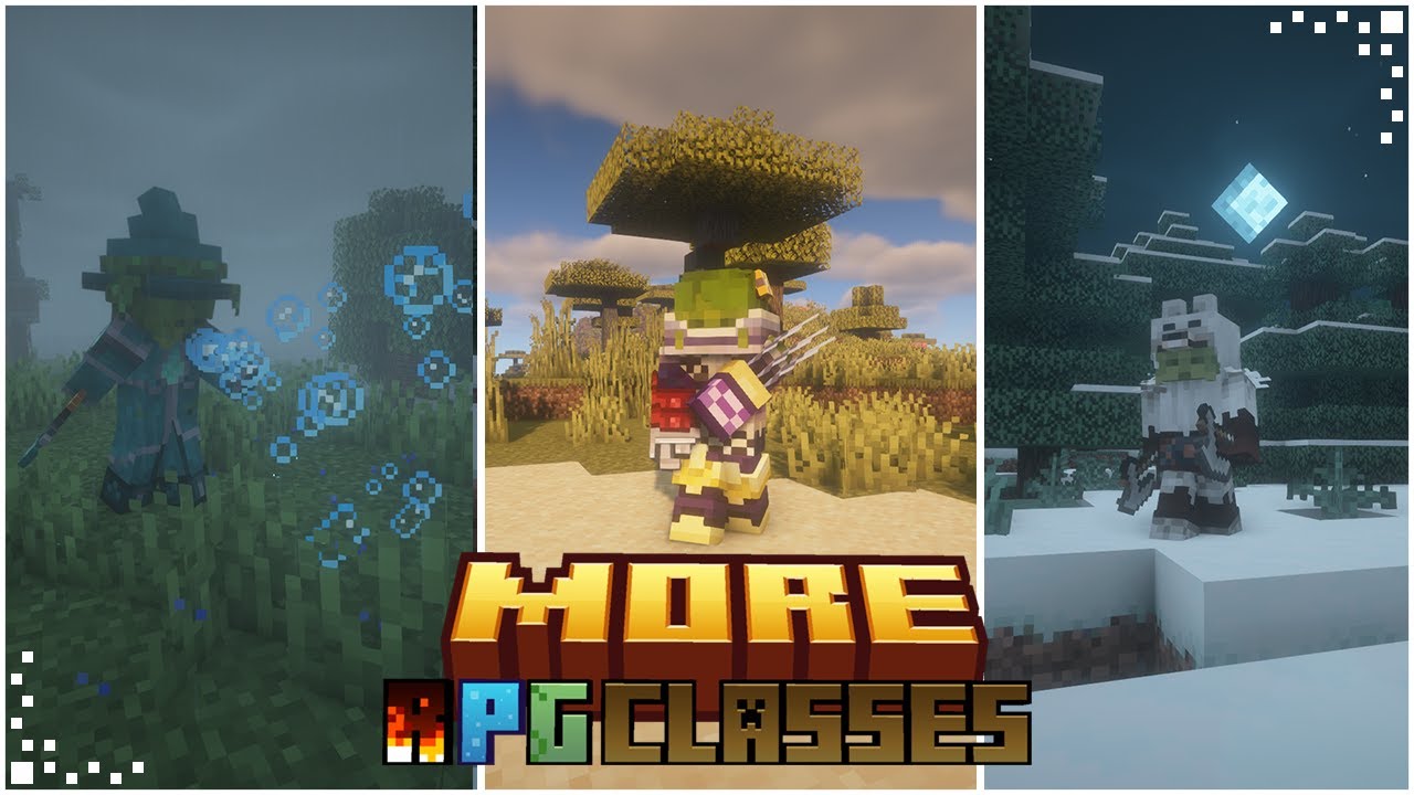 More RPG Classes (Presentacion de Mod) | Forcemaster, Berserker & Water Wizard | Fabric 1.20.1