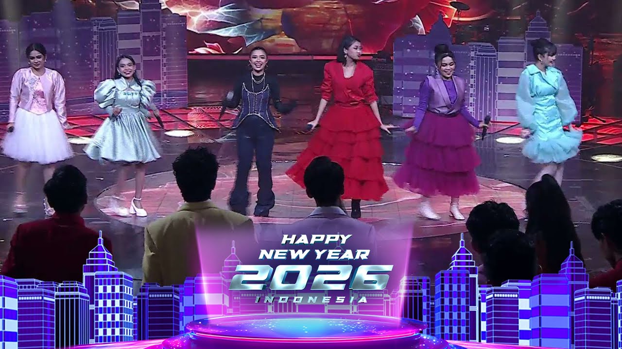 &ldquo;Sekuntum Mawar Merah&rdquo; Jadi Tanda Cinta, Semua Ikut Nyanyi! | Happy New Year Indonesia 2026