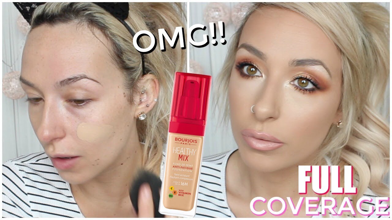 *NEW and UPDATED* Bourjois Healthy Mix Foundation First Impression Review 10hour wear test