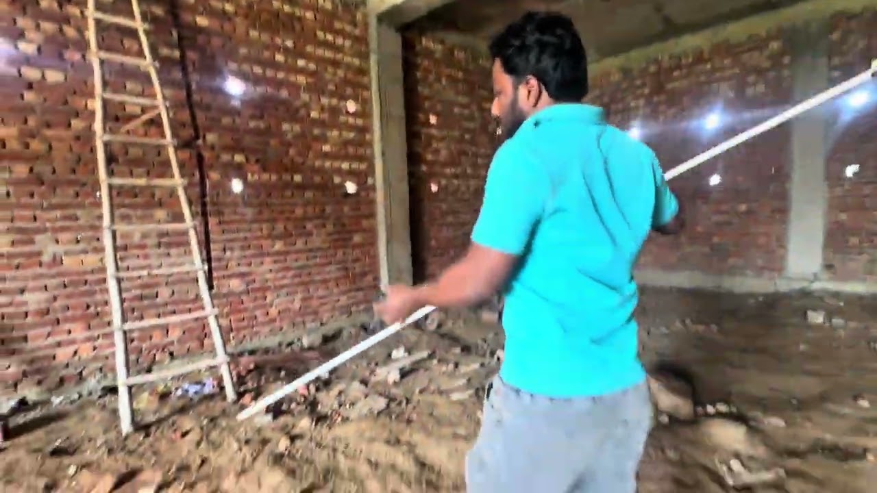 WAll Cutting and paiping 😃☺️