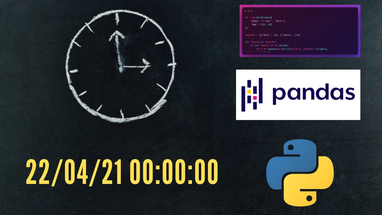 Pandas Tutorial | Como Converter uma string em timestamp (usando Pandas)