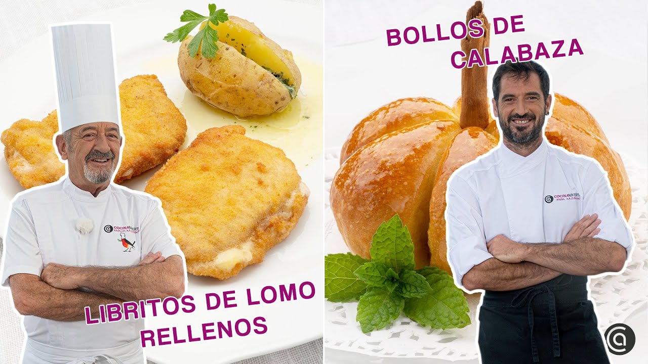 Libritos de lomo con jamón y queso 🍽️​ Bollos de calabaza 🎃​ Karlos y Joseba Arguiñano