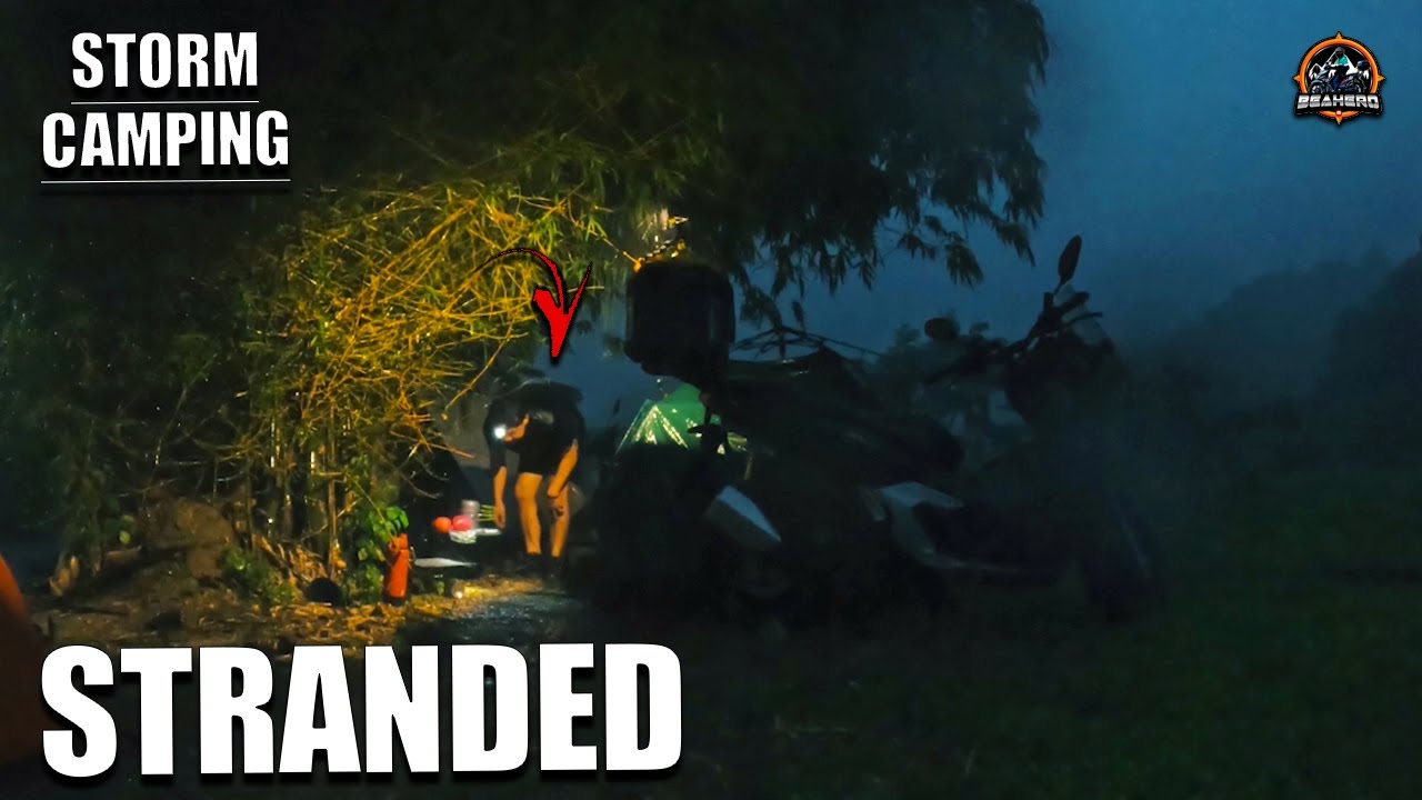 Camping in Heavy Rain with Thunder and Flood | Nature Sounds & Fire