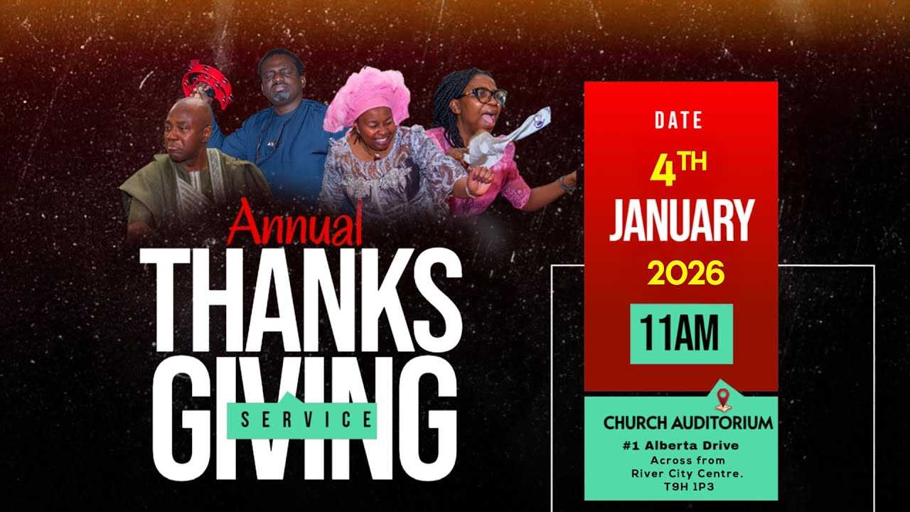 Sunday Thanksgiving Service | Jan 4  2026 | RCCG The Lord's Heritage, Canada.