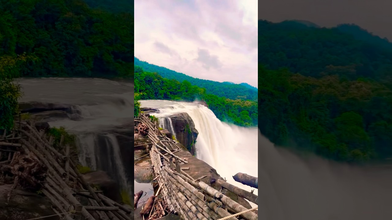 ATHIRAPPALLI waterfalls in monsoon season /Malayalam family vlogs/monsoon travel vibes