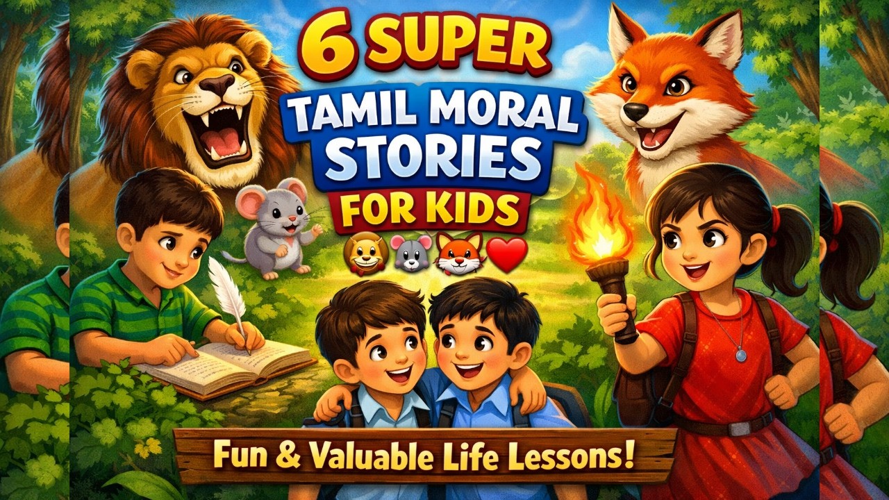 6 Super TamilMoralStories for Kids | Best Tamil Kids Stories Collection | Life Lessons for Children